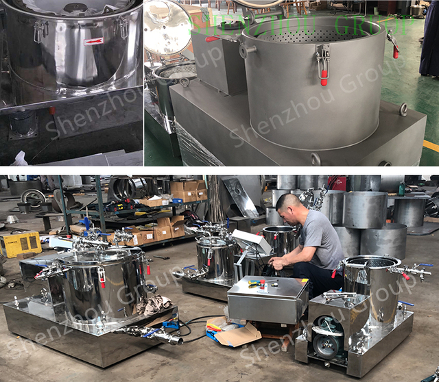 Filtro centrífugo de extração de óleo de ervas de alta eficiência/extrator centrífugo de extração de etanol de óleo de cânhamo