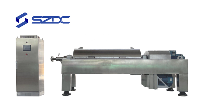 Centrífuga decantadora para tratamento de águas residuais de matadouro